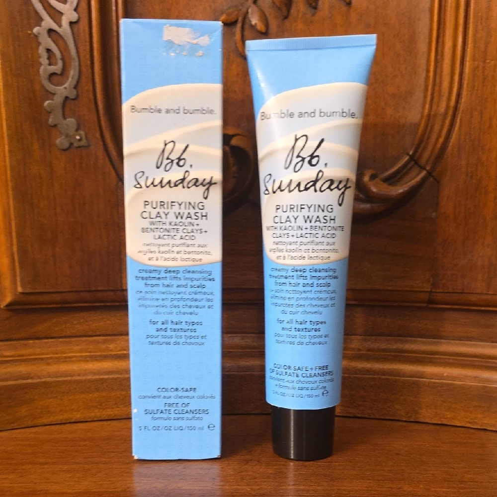 Bumble and Bumble Sunday Purifying Clay Wash Hair & Scalp Treatment, 5oz--NIB